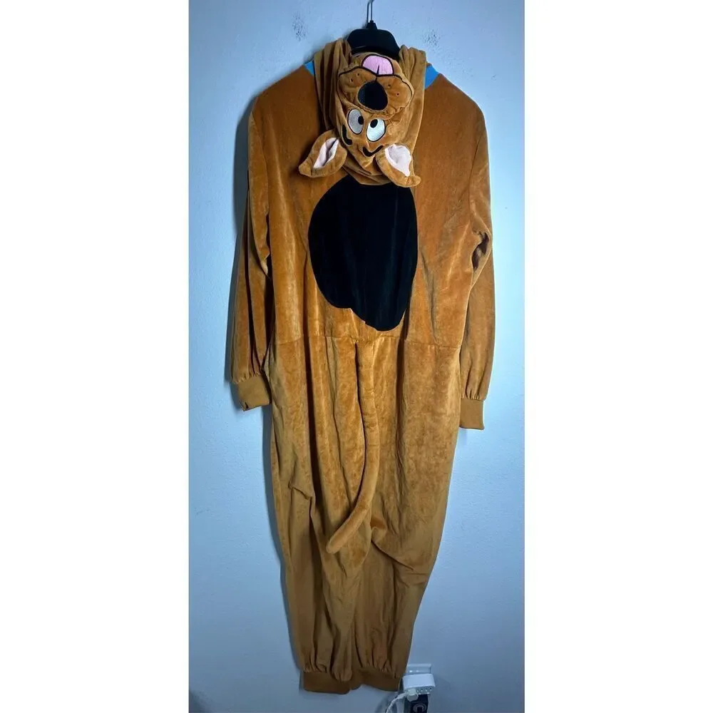 SCOOBY- DOO Spirit Adult Zipper One Piece Plush Costume Union Suit Size L/XL - Picture 3 of 16